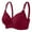 Wine, variant on asdoklhq Bras for Women Womens Plus Size Clearance $5,Women Solid Sexy Push Up Receive Side Bra Fixed Double Shoulder Straps Back Three Rows Of Buckles Non-magnetic and No Steel Ring Underwear