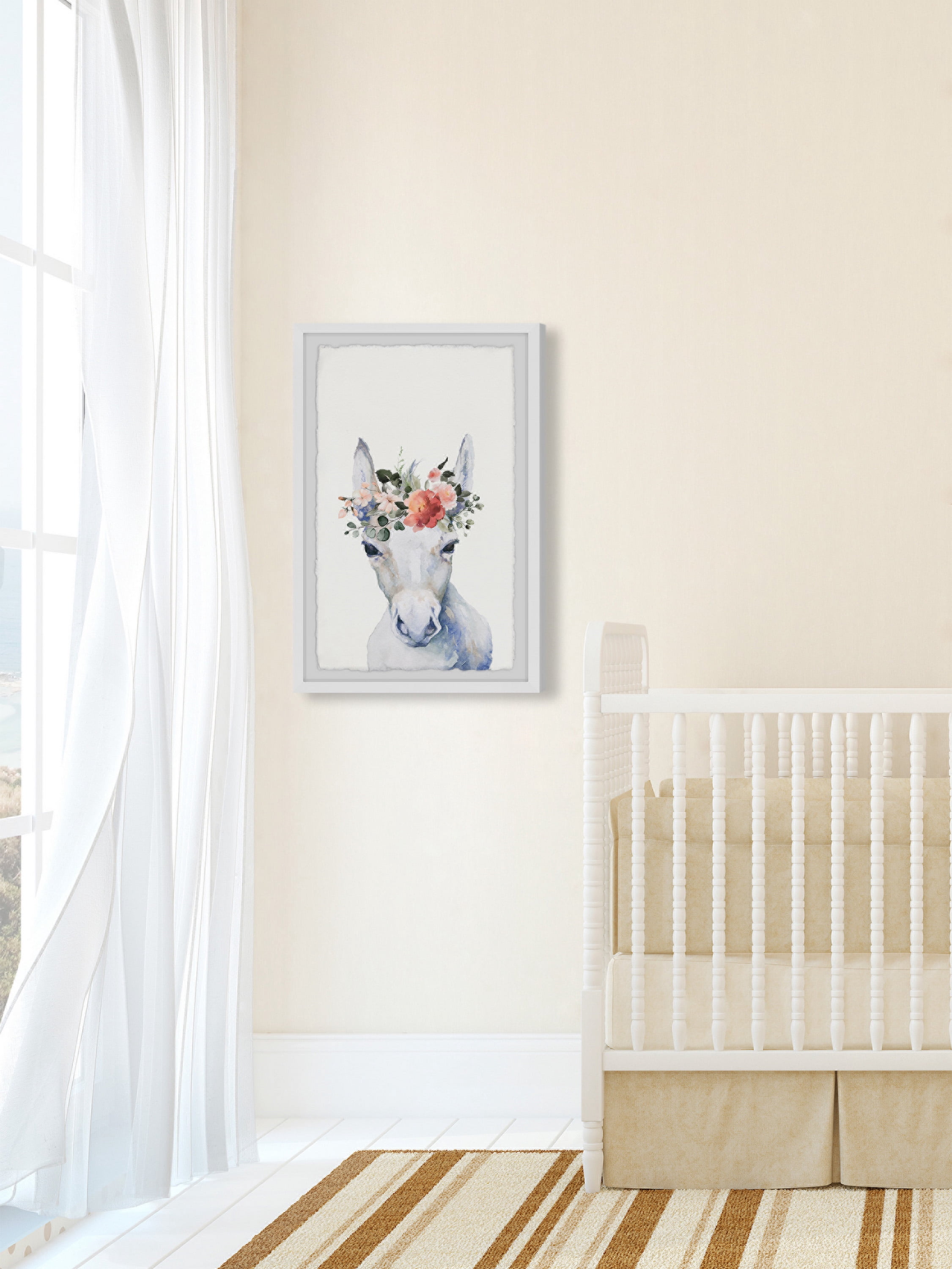 Marmont Hill Floral Crowned Horse Framed Wall Art