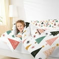 thumbnail image 5 of Homewish Boho Cartoon Xmas Tree Full Size Comforter Sets,Colorful Christmas Snowflake Bedding Comforter Set,Abstract Snwoflake Bedding Sets For Girl Boy,Luxury Bedroom Decor Reversible,3pcs, 5 of 9