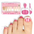thumbnail image 1 of Puntas para uñas de los pies NOVO OVO, punta francesa, extra corta, blanca, x224, 1 of 8