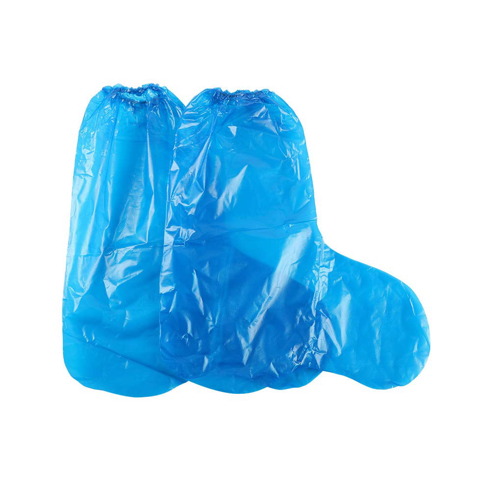 Details about   250Pairs Disposable Boot & Shoe Covers PE Waterproof and Protective Overshoes ஐ 