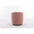 thumbnail image 6 of Swivel Accent Chair, Modern Teddy Fabric Upholstered Armchair Lounge Chair with Metal Base and Padded Cushion Comfy Single Sofa Chair with 360 Degree Swiveling Accent Chair for Living Room, Light Pink, 6 of 7