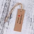 thumbnail image 5 of Kraft Paper Tags Handmade with Love Garment Tags Wedding Party Decoration Heart Gift Paper Tags Packing Label Cards(50pcs Kraft Card,10 Meters Rope), 5 of 5