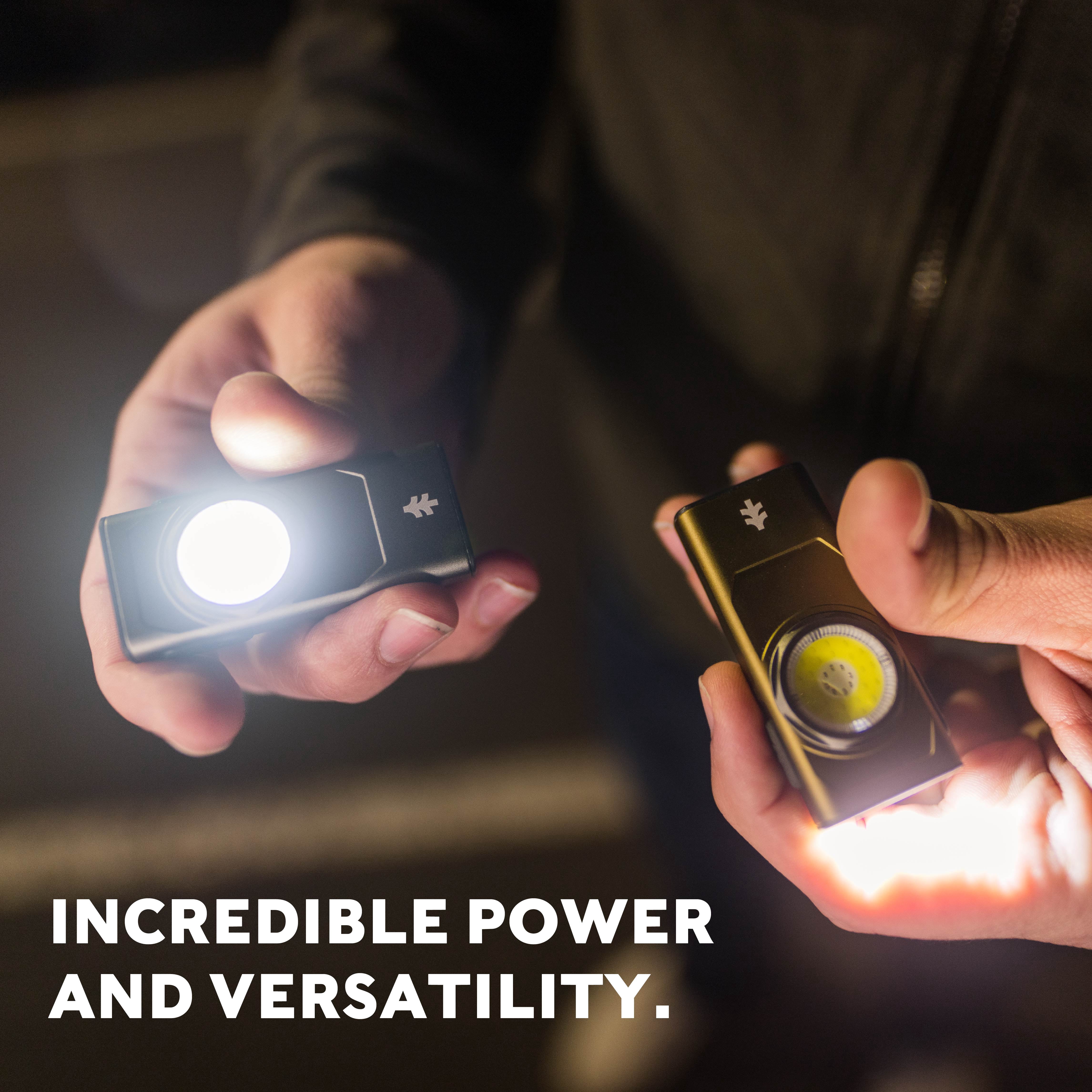 Swiss Tech Rechargeable Grey 500 Lumen Rechargeable EDC Clip Work Light