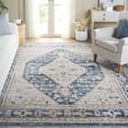 thumbnail image 2 of SAFAVIEH Rosewood Zander Medallion Area Rug, Ivory/Blue, 9' x 12', 2 of 10