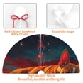 thumbnail image 4 of Lsque Colorful Starry Sky Sleep Dog Print Christmas Tree Skirt, Tree Skirt with Ties or Velcro, Perfect for Holiday Decorations, Halloween, and New Year-30", 4 of 7