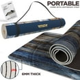 thumbnail image 4 of RDX Yoga Mat 6mm Thick with Straps and Carry bag, Non Slip Mats for Men Women, Fitness Workout Pilates Aerobic Planks, 183 X 61CM, 4 of 7