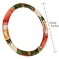 thumbnail image 4 of Peach 14.5 Inch Printing PVC Leather Auto Accessories Steering Wheel Cover for Car Wheel Covers, 4 of 6