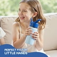 thumbnail image 2 of Fijinhom 12oz Kids Water Bottle with Straw, Stainless Steel, BPA-Free, Leak-Proof, Vacuum Insulated for School or Travel,Blue, 2 of 7