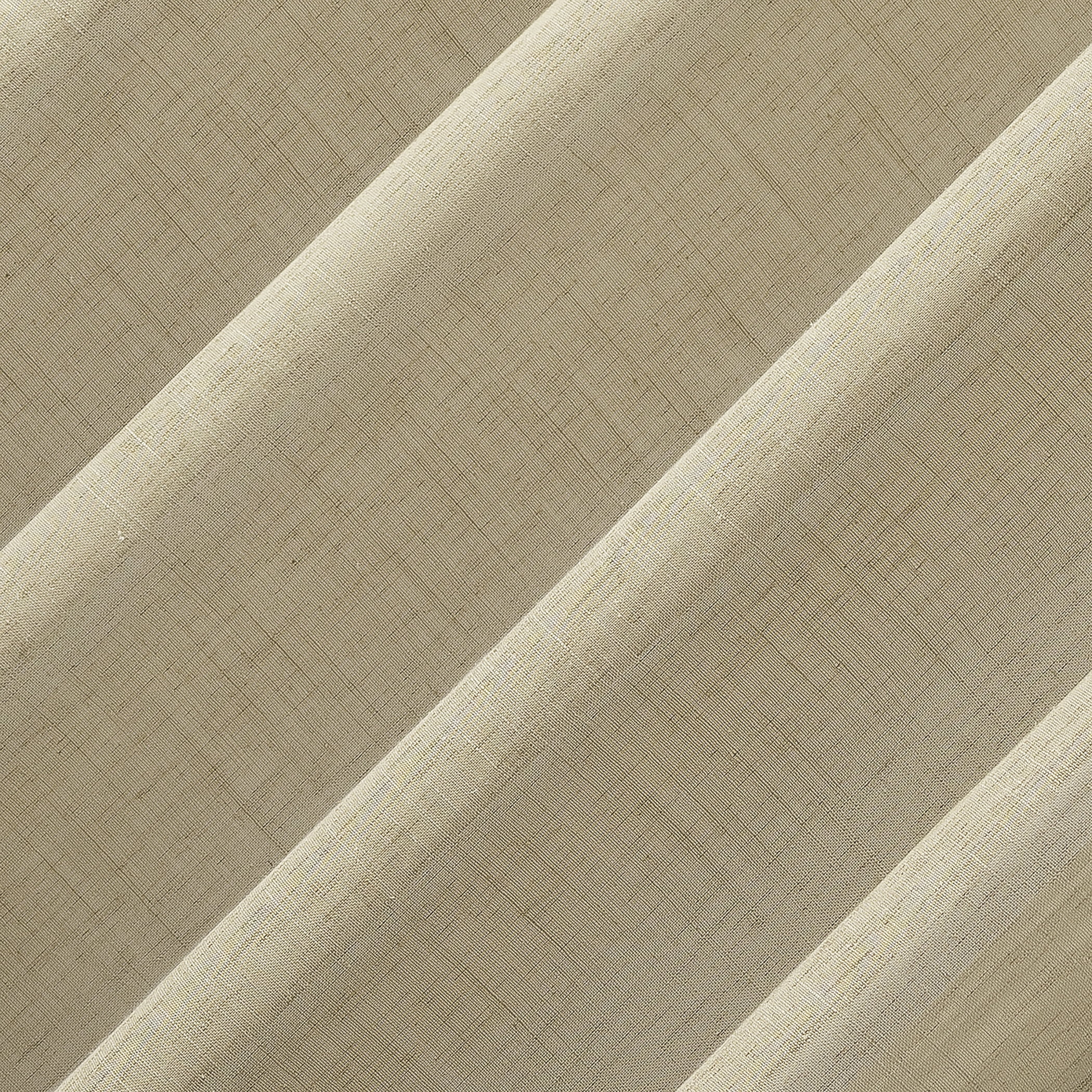 Archaeo Slub Textured Linen Blend Grommet Top Curtain, 52"x63", Sand