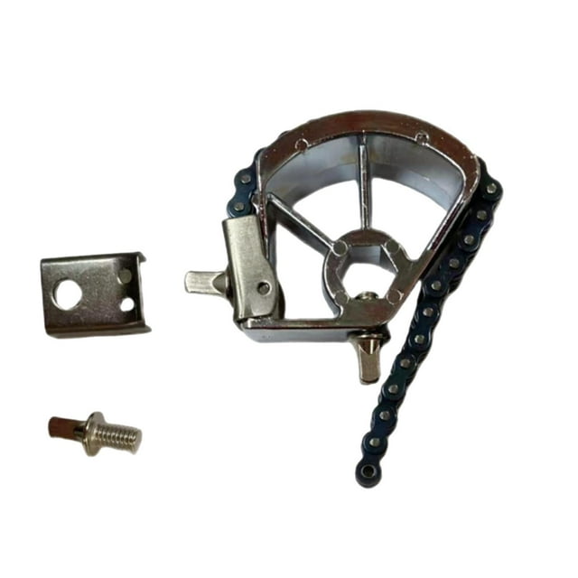 Maoww Pédale Simple Double Chaîne Facile à Tambour Kit de Commodité Stable Installation Argent Utile 14CM