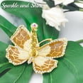 thumbnail image 5 of Matashi Elegant Floral & Butterfly Ring Stand Coffee Color  Enamel Display Organizer w/ Crystals, 5 of 5