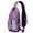 Purple-34, variant on Print Dog print design Cute puppy pattern Funny dog illustration Print Sling Backpack Crossbody Daypack, Multiple Compartments, Lightweight and Durable, Fashionable appearance, Ideal for outdoor activ