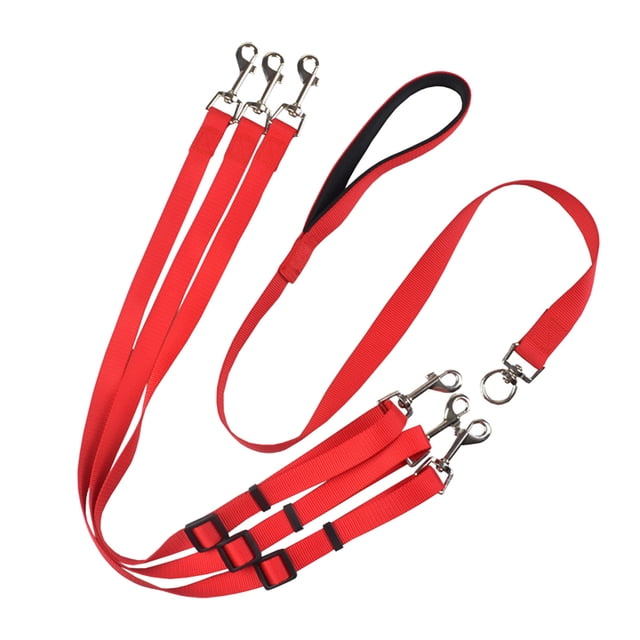 Laisse Double pour Chien - Nylon Réglable, 55.1-6.9 Po, pour 2 Chiens, Course/marche, Durable