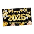 thumbnail image 4 of Banner de Feliz Año Nuevo, telón de fondo de Nochevieja, suministros de decoración, fotomatón colorido Estilo D, 4 of 9
