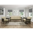 thumbnail image 4 of Lexicon Lewiston Fabric Upholstered Sofa in Light Brown and Antique Gray, 4 of 8
