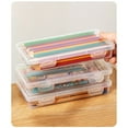 thumbnail image 6 of JingChun Small Plastic Storage Containers with Hinged Lids, Rectangle Clear Plastic Boxes for Beads, Jewelry, Game Pieces and Crafts Items, 6 of 7