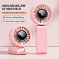 thumbnail image 5 of Handheld Fan High-Power Motor LED Display 10 Hrs 3600mAh Rechargeable 5-Speed Foldable Portable Fan For Travel Beach, 5 of 5