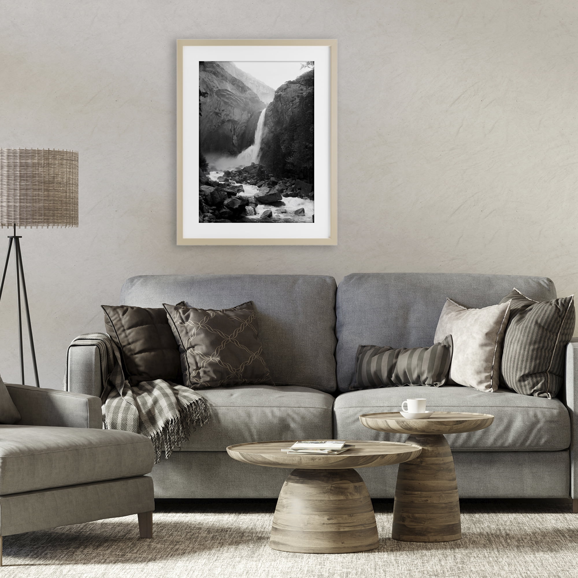 Stupell Industries Rocky Yosemite Falls Birch Framed Print Under Glass, design by Kim Curinga