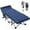 Blue cot + mattress(blue), variant on MOPHOTO Portable Folding Camping Cot, Adjustable 5-Position Adults Reclining Folding Chaise with Pillow, Outdoor Portable Folding Lounge Chair Sleeping Cots Bed for Camping, Pool, Beach, Patio