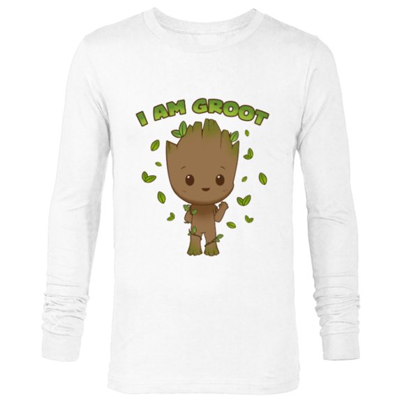 Marvel Studios I Am Groot Says Hello - Long Sleeve T-Shirt for Men - Customized-White