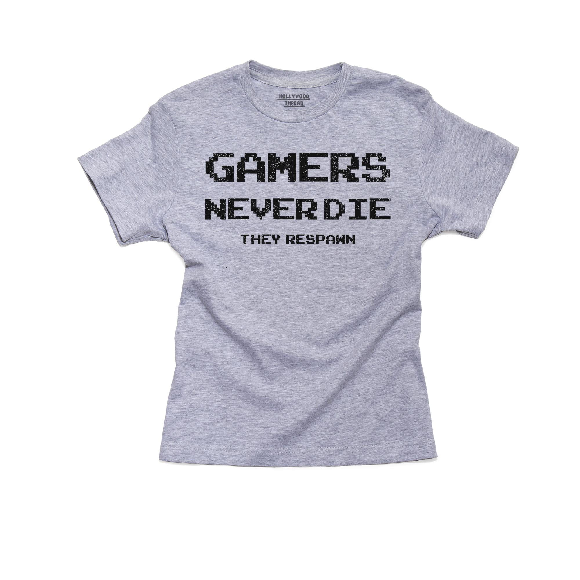 Gamers Don't Die Respawn Sweatshirt Gaming Geek Jumper Cool Nerd Xmas Top Gift 