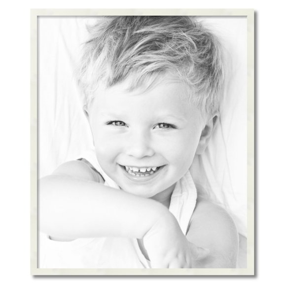 ArtToFrames 30x36 inch White Picture Frame, White 30" x 36" Wood Poster Frame (WOM-5140) 1234