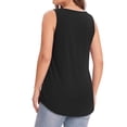 thumbnail image 5 of MOSHU Summer Womens Tank Tops U Neck Casual Flowy Sleeveless Plus Size Shirts for Women, 5 of 9