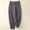 Gray pants for women, variant on Wycnly Womens Long Pants Business High Waist Button Loose Wide Leg Straight Trousers Casual Solid Cotton Linen Pants with Pocket Black XL