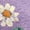 Purple, variant on Women's Wildflower Daisy Floral Graphic V-Neck Short Sleeve T-Shirt Casual Loose Fit Boho Summer Tees
