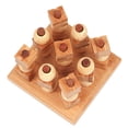 thumbnail image 2 of Juego de ajedrez Juego de ajedrez de madera 3D XO Juegos de viaje Entretenimiento Juguetes educativo Meterk Juego de ajedrez, 2 of 7