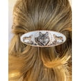 thumbnail image 3 of FRONT LINE JEWELRY Women’s Artisan Handcrafted Wolf Hair Clips - Copper Hair Barrettes with Silver Backing. No Slip Grip Wolf Hair Accessories(Wolves), 3 of 5