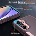 thumbnail image 4 of for Samsung Galaxy A54 5G Case,[10 FT Military Grade Drop Protection] [Screen Protector] Shockproof Protective Cover for Galaxy A54 5G (WineRed Pink), 4 of 14