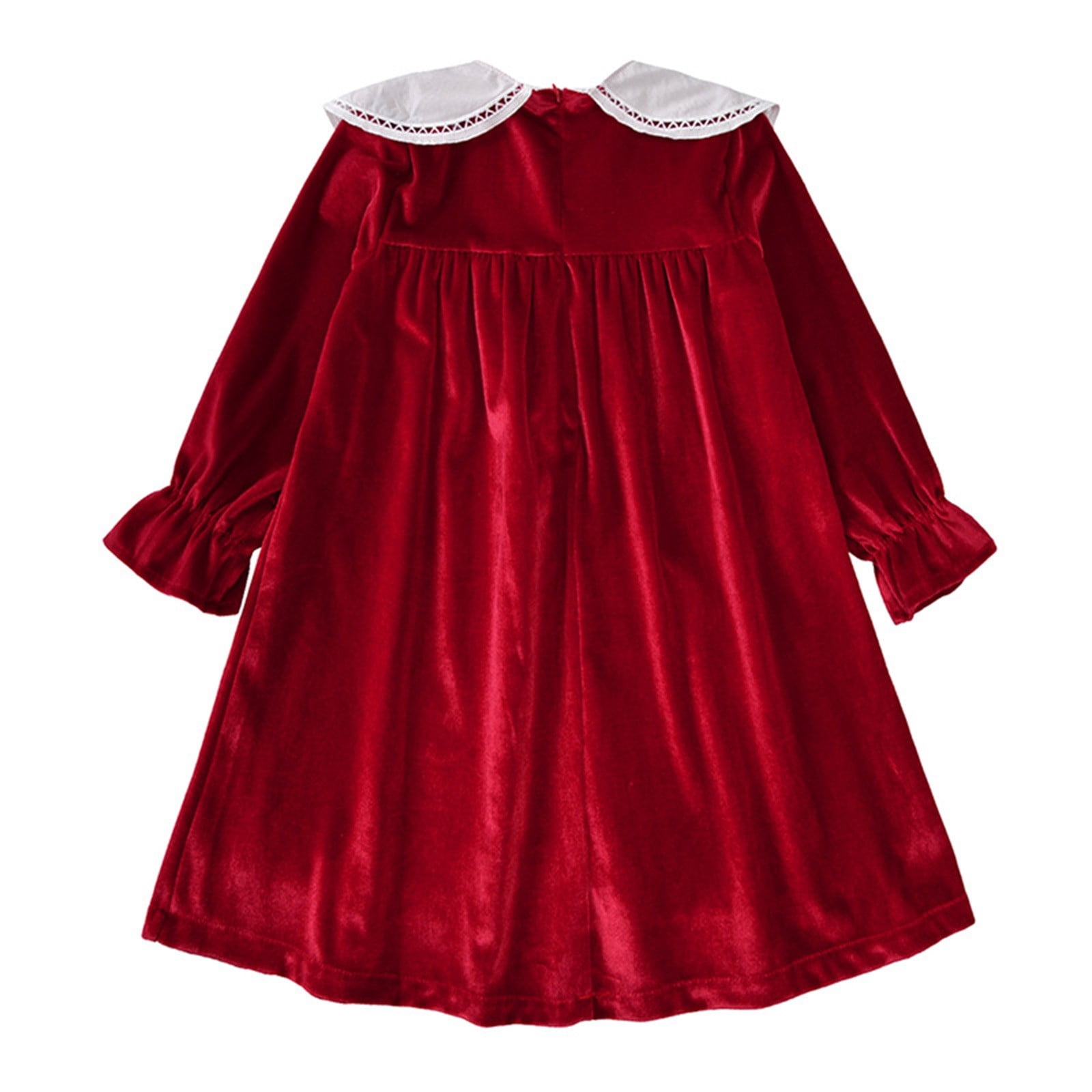 XIYNBAOK Black Dress Long White Midi Dress Boys Dress Pants Christmas Dress for Teens Girls 14-16 Toddler Girls Christmas Outfit Boy Baptism Outfit, Red 2-3 Years
