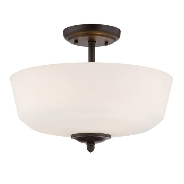 Designers Fountain 15006-SF-34 Darcy Semi-Mount, Bronze Huilé