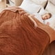 thumbnail image 5 of Manta Bedsure Gentlesoft Sherpa Fleece Talla Twin Naranja, 5 of 7