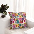 thumbnail image 6 of Yiaed Cute Doodles Print Pillow Covers Super Soft Decorative Square Throw Pillow Covers Case Cushion Covers for Sofa Couch Bedroom Car Decor（No pillow core）-18"x18", 6 of 7