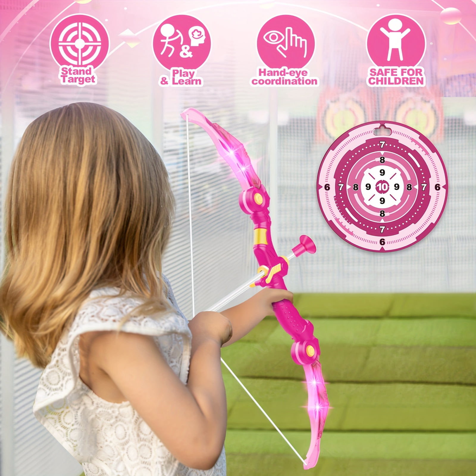 Cible de flèche à ventouse de 41.5cm pour enfants, jeu suspendu, cibles de flèche à ventouse, jouet de tir à l'arc en plastique, cadeau d'anniversaire pour garçon et fille 18 Cible de flèche à ventouse de 41.5cm pour enfants, jeu suspendu, cibles de flèche à ventouse, jouet de tir à l'arc en plastique, cadeau d'anniversaire pour garçon et fille 18
