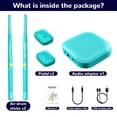thumbnail image 5 of AsdQ Air Virtual Drum Stick Set - Electronic Drumsticks, Air Drumsticks with Wireless Sensors, Play Drums Anywhere, Electric Tabletop Drum Set Machine for Beginners Adults (Blue), 5 of 7
