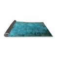 thumbnail image 2 of Ahgly Company Indoor Round Oriental Light Blue Industrial Area Rugs, 5' Round, 2 of 4