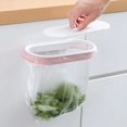 thumbnail image 1 of Hangable kitchen garbage Bags Storage Rack, household non - perforating non - trace paste garbage bag holder (with cover) kitchen cabinet garbage tools, 1 of 6