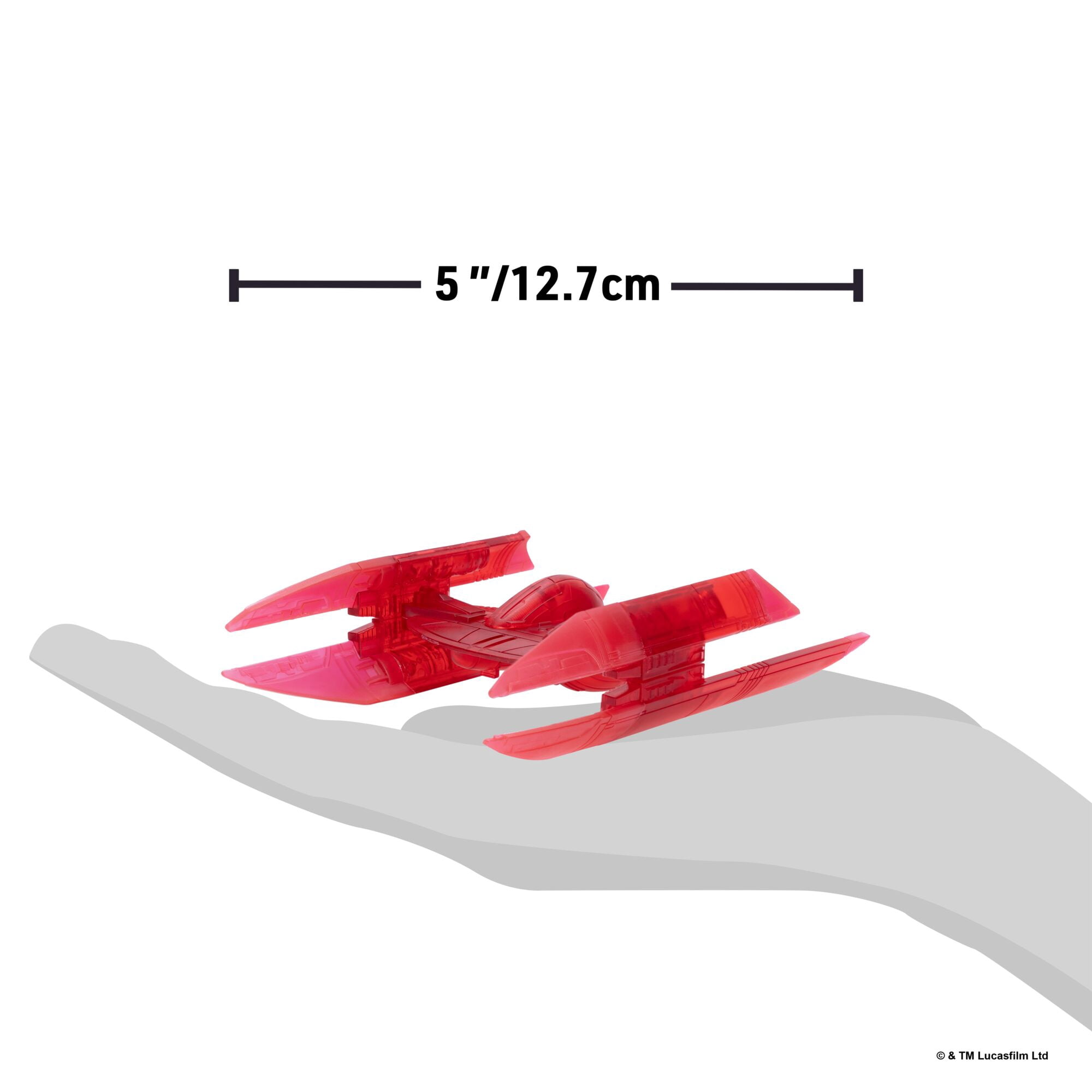 Star Wars™ Micro Galaxy Squadron Hyena Bomber (Red Hologram) - 5-inch Chase Edition vehicle with 1-inch Micro Figure Accessory