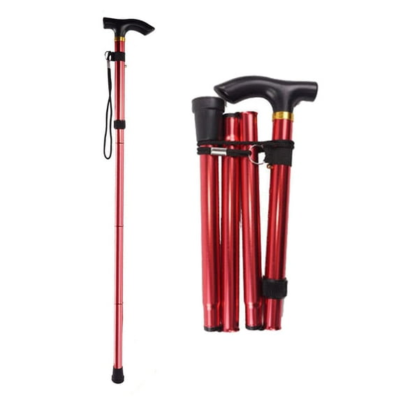 Bastón plegable para mujeres y hombres mayores, bastones ligeros y plegables para el equilibrio de personas mayores, bastones ajustables, bastones y muletas para adultos, bastones para caminar para mu