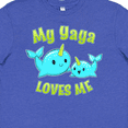 thumbnail image 4 of Inktastic My Yaya Loves Me- Cute Narwhal Youth T-Shirt, 4 of 5