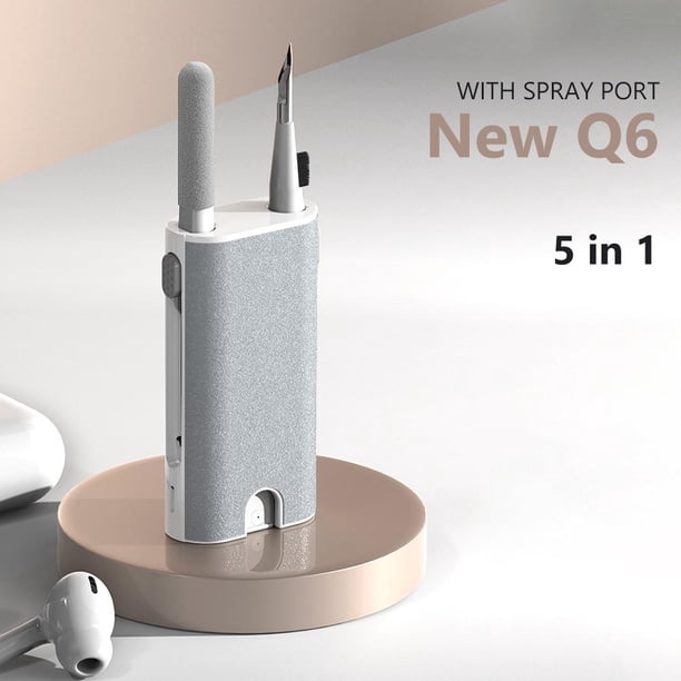 Audífonos Kit de limpieza 5 en 1 Estuche para PC Limpieza de teléfonos Cepillo para eliminar el polvo