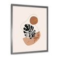 thumbnail image 2 of Designart 'Abstract Tropical Monstera Shapes and Leaves' Modern Framed Art Print, 2 of 4