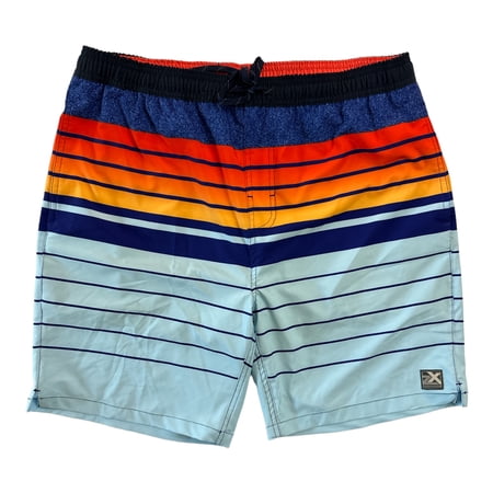 ZeroXposur Men's Performance Stretch Comfort Liner UPF 50+ Swim Trunks (Blue Onill, L)