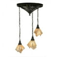 thumbnail image 5 of Meyda 150717 23 in. Metro Blush Swirl 3 Light Cascading Pendant, Craftsman, 5 of 5