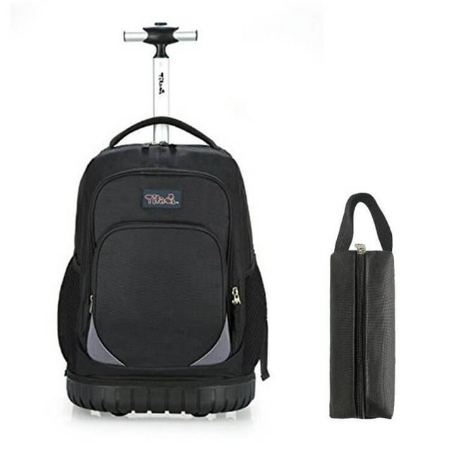 Tilami Rolling Backpack 18 Inch with Pencil Case School for Boys Girls