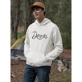 thumbnail image 2 of Donuts Design Hoodie Men -Image by Shutterstock, Male 3X-Large, 2 of 4